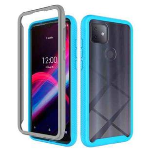 For T-Mobile REVVL 4+ Starry Sky Solid Color Series Shockproof PC + TPU Protective Case(Baby Blue)