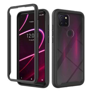 For T-Mobile REVVL 5G Starry Sky Solid Color Series Shockproof PC + TPU Protective Case(Black)