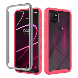 For T-Mobile REVVL 5G Starry Sky Solid Color Series Shockproof PC + TPU Protective Case(Red)