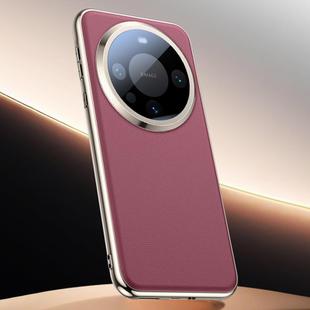 For Huawei Mate 60 Pro Skin Feel Leather Texture Cooling Phone Case(Red)