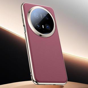For Huawei Mate 70 Pro Skin Feel Leather Texture Cooling Phone Case(Red)