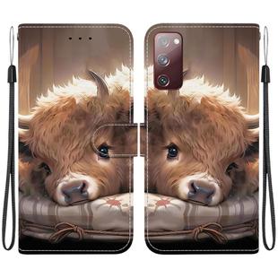 For Samsung Galaxy S20 FE Crystal Texture Colored Drawing Leather Phone Case(Calf)