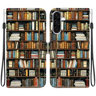For Samsung Galaxy A17 5G / A26 5G Crystal Texture Colored Drawing Leather Phone Case(Bookshelf)