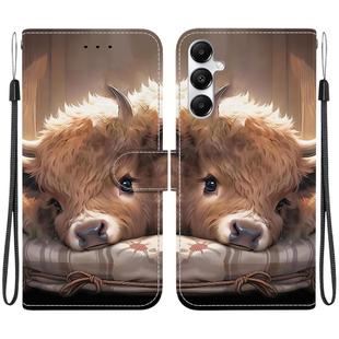 For Samsung Galaxy A35 5G Crystal Texture Colored Drawing Leather Phone Case(Calf)