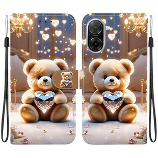 For Redmi A5 4G 171.7mm Crystal Texture Colored Drawing Leather Phone Case(Diamond Bear)