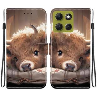 For Motorola Moto G86 5G Crystal Texture Colored Drawing Leather Phone Case(Calf)