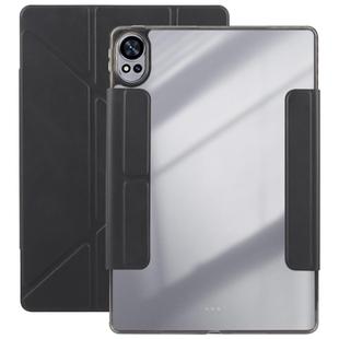 For Huawei MatePad Air 12 2024 Magnetic Detachable Dual-Clasp Acrylic Deformation Leather Tablet Case(Black)