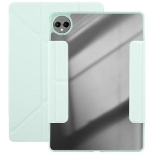 For Huawei MatePad Pro 12.2 2024 Magnetic Detachable Dual-Clasp Acrylic Deformation Leather Tablet Case(Baby Green)