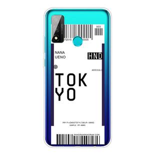 For Huawei P Smart 2020 Boarding Card Series Pattern TPU Protective Case(Tokyo)