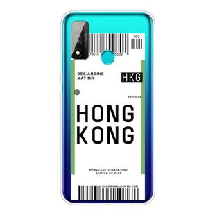 For Huawei P Smart 2020 Boarding Card Series Pattern TPU Protective Case(Hong Kong)