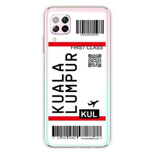 For Huawei P40 Lite 4G Boarding Card Series Pattern TPU Protective Case(Kuala Lumpur)