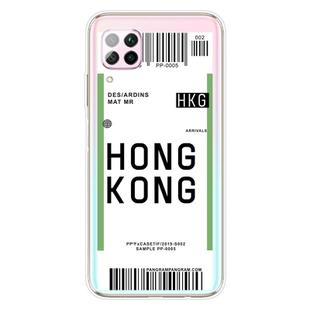 For Huawei P40 Lite 4G Boarding Card Series Pattern TPU Protective Case(Hong Kong)