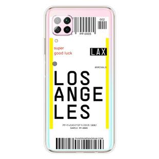 For Huawei P40 Lite 4G Boarding Card Series Pattern TPU Protective Case(Los Angeles)