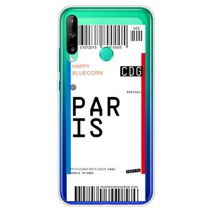 For Huawei P40 Lite E Boarding Card Series Pattern TPU Protective Case(Paris)
