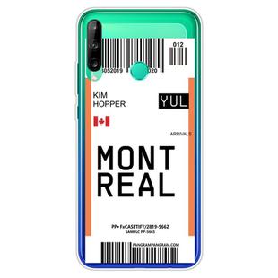 For Huawei P40 Lite E Boarding Card Series Pattern TPU Protective Case(Montreal)