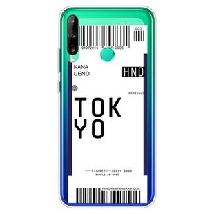 For Huawei P40 Lite E Boarding Card Series Pattern TPU Protective Case(Tokyo)