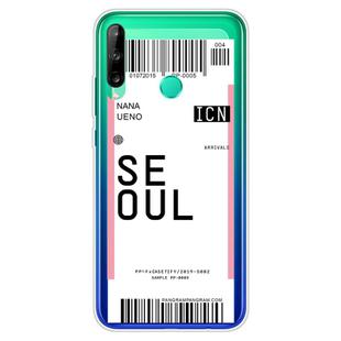 For Huawei P40 Lite E Boarding Card Series Pattern TPU Protective Case(Seoul)