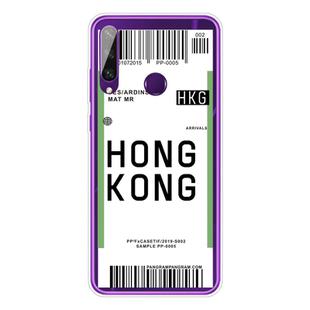 For Huawei Y6P 2020 Boarding Card Series Pattern TPU Protective Case(Hong Kong)