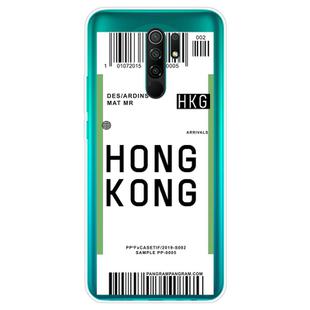 For Xiaomi Redmi 9 Boarding Card Series Pattern TPU Protective Case(Hong Kong)