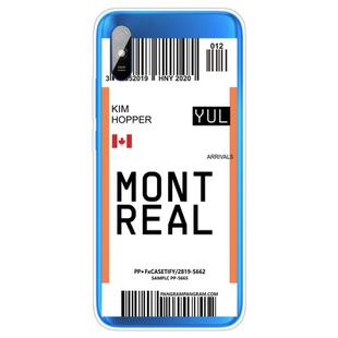 For Xiaomi Redmi 9A Boarding Card Series Pattern TPU Protective Case(Montreal)