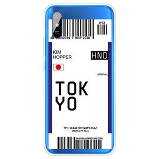 For Xiaomi Redmi 9A Boarding Card Series Pattern TPU Protective Case(Flag Tokyo)
