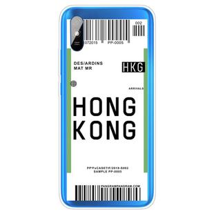 For Xiaomi Redmi 9A Boarding Card Series Pattern TPU Protective Case(Hong Kong)