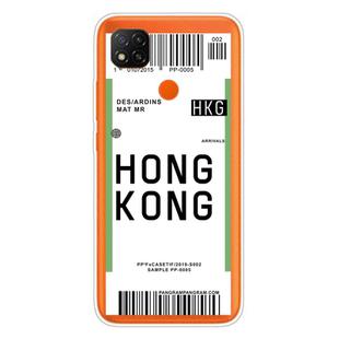 For Xiaomi Redmi 9C Boarding Card Series Pattern TPU Protective Case(Hong Kong)