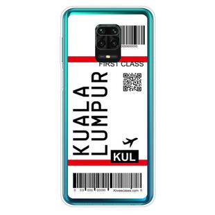 For Xiaomi Redmi Note 9S Boarding Card Series Pattern TPU Protective Case(Kuala Lumpur)