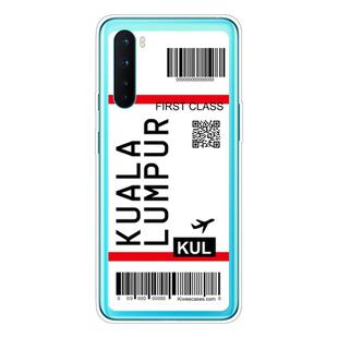 For OnePlus Nord Boarding Card Series Pattern TPU Protective Case(Kuala Lumpur)