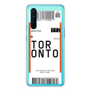 For OnePlus Nord Boarding Card Series Pattern TPU Protective Case(Toronto)