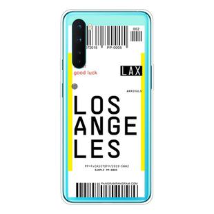 For OnePlus Nord Boarding Card Series Pattern TPU Protective Case(Los Angeles)