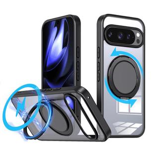For Google Pixel 10 Pro Kalebol 360-degree Rotating MagSafe Magnetic Holder Phone Case(Black)