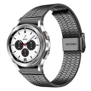 For Samsung Galaxy Watch 7 / 6 / 5 / FE xDfind Seven Beads Buckle Stainless Steel Watch Band(Black)
