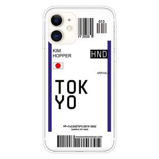 For iPhone 11 Boarding Pass Series TPU Phone Protective Case(Flag of Tokyo)