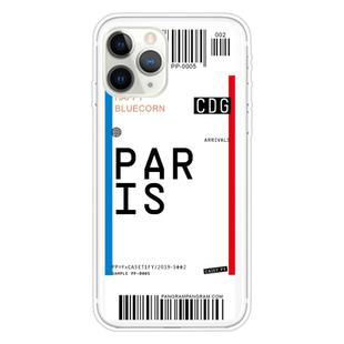 For iPhone 11 Pro Boarding Pass Series TPU Phone Protective Case(Paris)