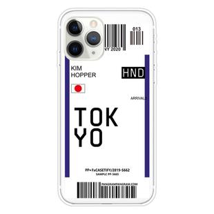 For iPhone 11 Pro Boarding Pass Series TPU Phone Protective Case(Flag of Tokyo)