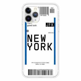 For iPhone 11 Pro Boarding Pass Series TPU Phone Protective Case(New York)