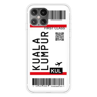 For iPhone 12 mini Boarding Pass Series TPU Phone Protective Case(Kualalumpur)