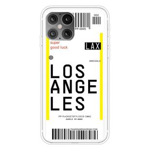 For iPhone 12 mini Boarding Pass Series TPU Phone Protective Case(Losangeles)