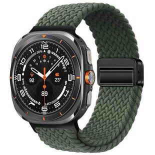 For Samsung Galaxy Watch8 / Watch8 Classic xDfind Magnetic Buckle Nylon Braid Loop Watch Band(Green)