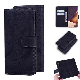 For Samsung Galaxy Note 20 Ultra Tiger Embossing Pattern Horizontal Flip Leather Case with Holder & Card Slots & Wallet(Black)