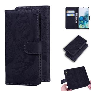 For Samsung Galaxy S20 Tiger Embossing Pattern Horizontal Flip Leather Case with Holder & Card Slots & Wallet(Black)