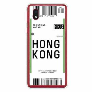 For Samsung Galaxy A01 Core Boarding Pass Series TPU Phone Protective Case(Hong Kong)