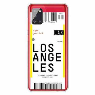 For Samsung Galaxy A31 Boarding Pass Series TPU Phone Protective Case(Los Angeles)