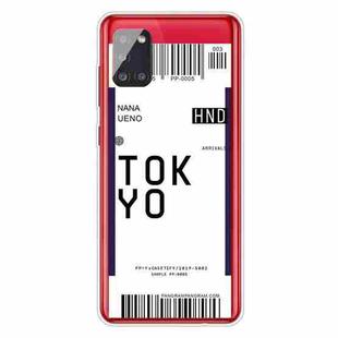 For Samsung Galaxy A51 4G Boarding Pass Series TPU Phone Protective Case(Tokyo)