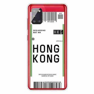 For Samsung Galaxy A51 5G Boarding Pass Series TPU Phone Protective Case(Hong Kong)