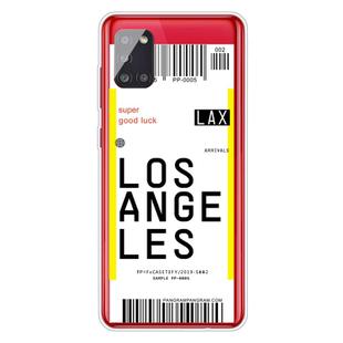 For Samsung Galaxy A51 5G Boarding Pass Series TPU Phone Protective Case(Los Angeles)