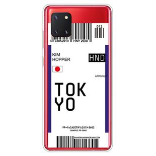 For Samsung Galaxy A81 / Note 10 Lite Boarding Pass Series TPU Phone Protective Case(Flag Tokyo)