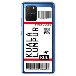 For Samsung Galaxy A91 Boarding Pass Series TPU Phone Protective Case(Kuala Lumpur)