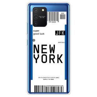 For Samsung Galaxy A91 Boarding Pass Series TPU Phone Protective Case(New York)